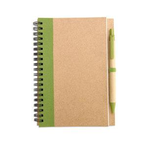 GiftRetail IT3775 - SONORA PLUS Bloc-notes recyclé et stylo