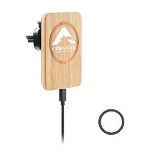 GiftRetail MO6571 - NAGO Chargeur sans fil magnétique Wood