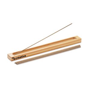 GiftRetail MO6641 - XIANG Set d'encens en bambou Wood