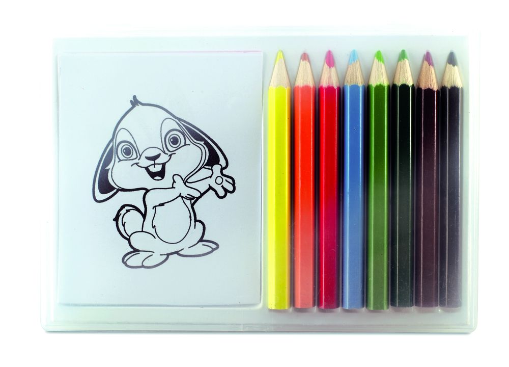 GiftRetail MO7389 - RECREATION Set crayons de couleur en bois