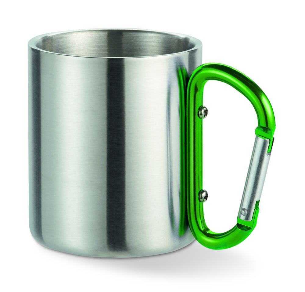 GiftRetail MO8313 - TRUMBO Mug acier et anse mousqueton.