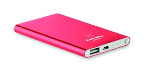 GiftRetail MO8735 - POWERFLAT Powerbank ultra plat 4000 mAh Rouge