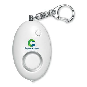 GiftRetail MO8742 - ALARMY Mini alarme personnelle Blanc