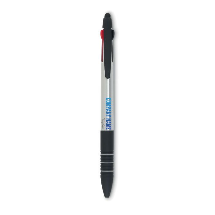 GiftRetail MO8812 - MULTIPEN Stylo bille stylet 3 couleurs