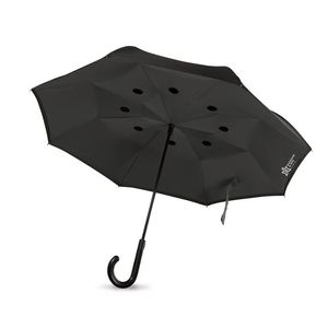 GiftRetail MO9002 - DUNDEE Parapluie fermeture réversible Noir