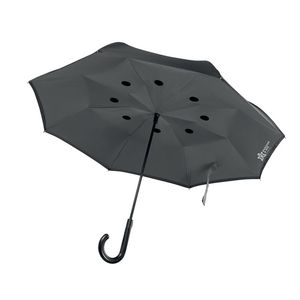 GiftRetail MO9002 - DUNDEE Parapluie fermeture réversible Gris