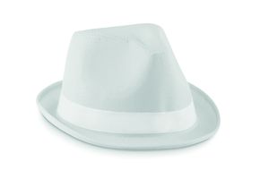 GiftRetail MO9342 - WOOGIE Chapeau de couleur en polyester Blanc