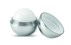 GiftRetail MO9373 - UV SOFT Boule baume à lèvres shiny silver