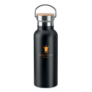 GiftRetail MO9431 - HELSINKI Flacon double paroi 500 ml Noir