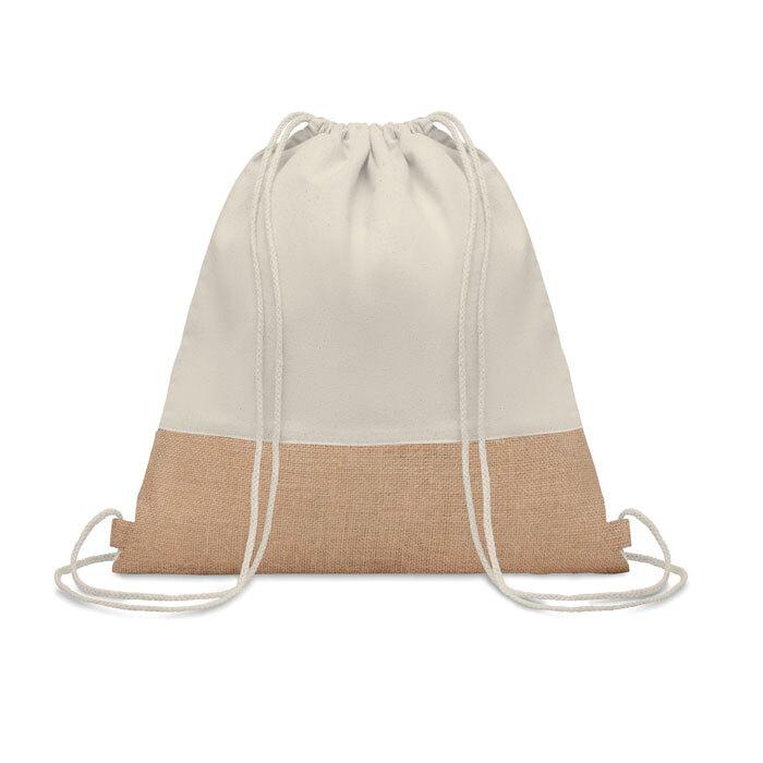 GiftRetail MO9516 - INDIA Sac à cordon avec détails jute