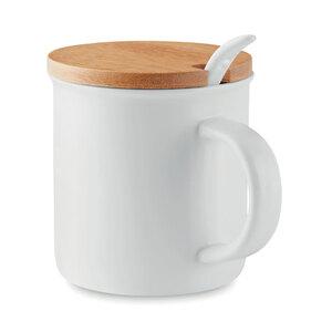 GiftRetail MO9708 - KENYA Mug porcelaine avec cuillère