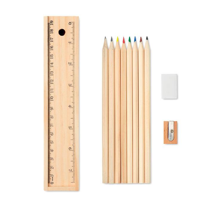 GiftRetail MO9836 - TODO SET Set de 12 crayons en bois