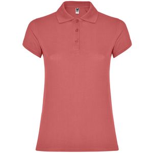 Roly PO6634 - STAR WOMAN Polo femme manches courtes ROUGE CHRYSANTHÈME