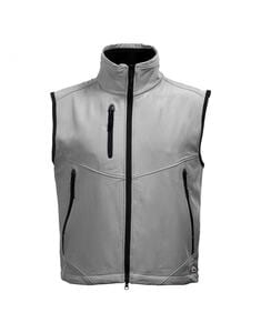 Mustaghata CARBONE - Bodywarmer Softshell 3 Couches  Gris