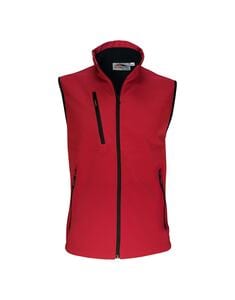 Mustaghata MONTEVISO - Bodywarmer Softshell Unisexe 2 Couches Rouge