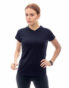 Mustaghata STEP - T-Shirt Running Femme 140 g/m² Marine