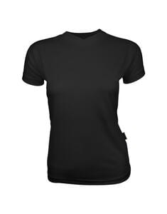 Mustaghata STEP - T-Shirt Running Femme 140 g/m² Noir