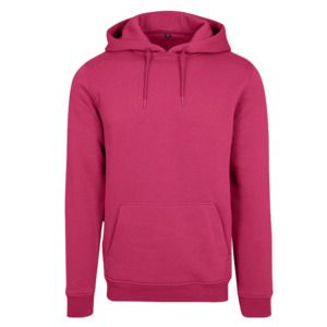 BUILD YOUR BRAND BY011 - Sweat capuche lourd Hibiskus Pink