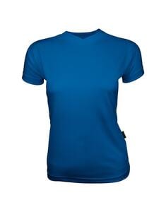 Mustaghata STEP - T-Shirt Running Femme 140 g/m² Azur(royal)