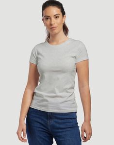 Les Filosophes WEIL - T-Shirt Femme coton bio Made in France gris chiné clair