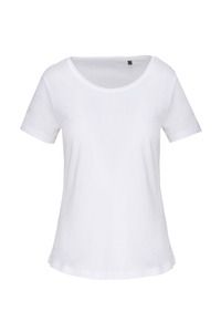 Kariban K399 - T-shirt Bio col à bords francs manches courtes femme