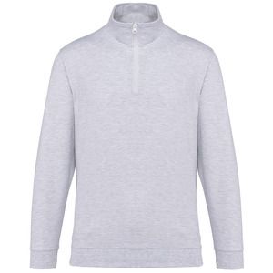 Kariban K478 - Sweat-shirt col zippé Ash Heather