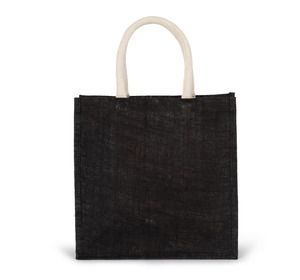 Kimood KI0274 - Sac style cabas en toile de jute - grand modèle