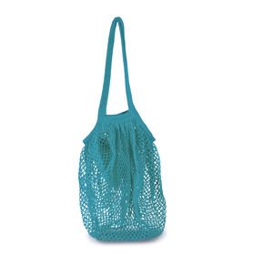 Kimood KI0285 - Sac filet à provision en coton Turquoise