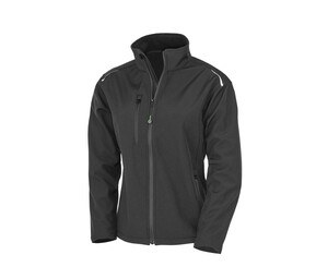 RESULT RS900F - Veste Softshell 3 couches en polyester recyclé Black