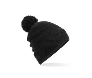 BEECHFIELD BF502 - Bonnet à pompon déperlant Black