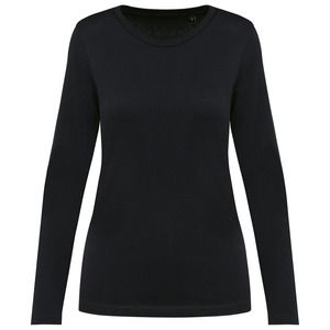 Kariban Premium PK303 - T-shirt Supima® col rond manches longues femme Black