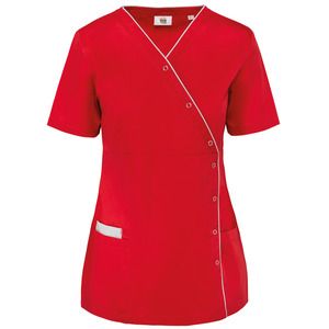 WK. Designed To Work WK506 - Blouse polycoton avec boutons-pression femme Deep Red