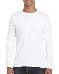 GILDAN GIL64400 - T-shirt SoftStyle LS for him Blanc