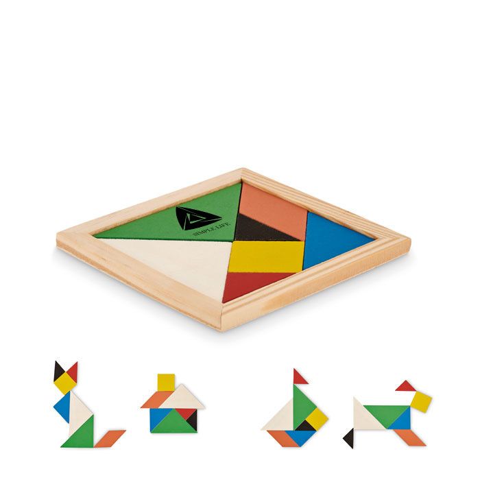 GiftRetail MO6693 - TANGRAM Puzzle Tangram en bois