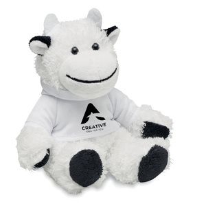 GiftRetail MO6735 - MANNY Peluche vache Blanc