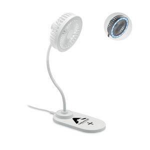 GiftRetail MO6810 - VIENTO Ventilateur  bureau et lumière Blanc