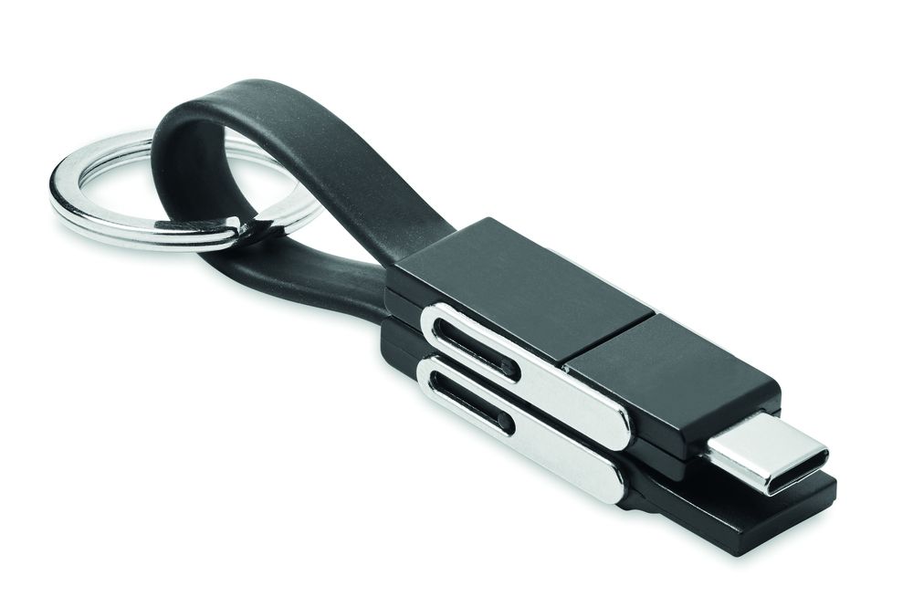 GiftRetail MO6820 - KEY C Porte-clés avec câble 4 en 1