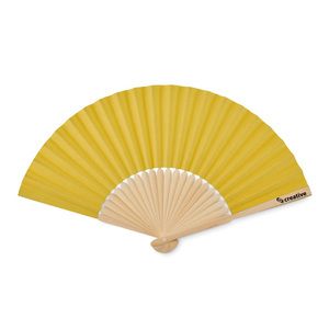 GiftRetail MO6828 - FANNY PAPER Eventail en bambou Jaune