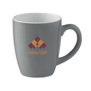 GiftRetail MO9242 - COLOUR TRENT Mug coloré en céramique 290 ml Gris