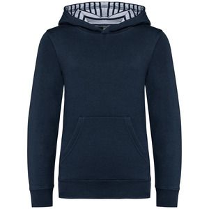 Kariban K4014 - Sweat-shirt à capuche contrastée à motifs enfant unisexe