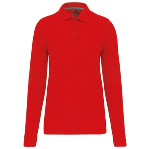 WK. Designed To Work WK276 - Polo homme manches longues Red