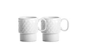 Inside Out LT52207 - Sagaform Tasse à café Coffee & More 2 pcs 250ml Blanc