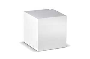 TopPoint LT91801 - Cube papier blanc avec trou 10x10x10cm