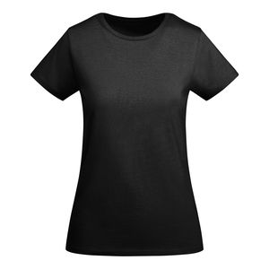 Roly CA6699 - BREDA WOMAN T-shirt ajusté à manches courtes pour femme en coton biologique certifié OCS Noir