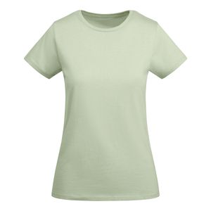 Roly CA6699 - BREDA WOMAN T-shirt ajusté à manches courtes pour femme en coton biologique certifié OCS VERT MIST