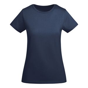Roly CA6699 - BREDA WOMAN T-shirt ajusté à manches courtes pour femme en coton biologique certifié OCS Bleu Navy