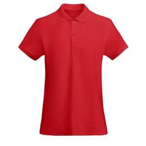 Roly PO6618 - PRINCE WOMAN Polo ajusté à manches courtes pour femme en coton biologique certifié OCS Rouge