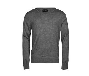 TEE JAYS TJ6001 - Pull col V homme Gris chiné