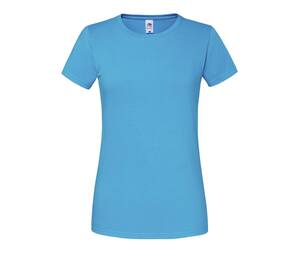 FRUIT OF THE LOOM SC200L - Tee-shirt femme 195 Azure Blue