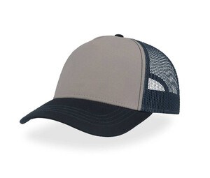 ATLANTIS HEADWEAR AT249 - Casquette Rapper en polyester canvas recyclé Grey / Navy / Navy